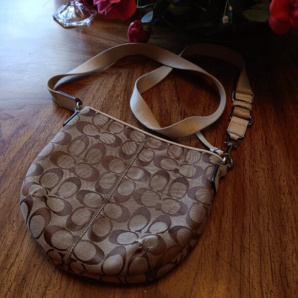 Coach Monogram Pleated Shell-Shaped Soho Crossbody - Picture 7 of 16